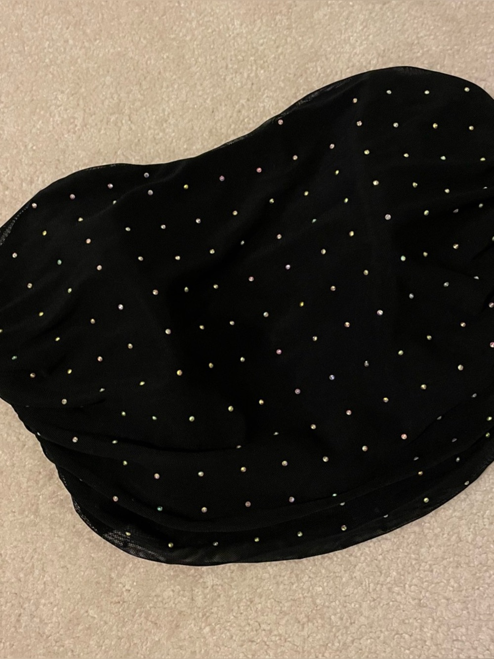 HELLO MOLLY rhinestone bling corset style top-L size 8 NWOT